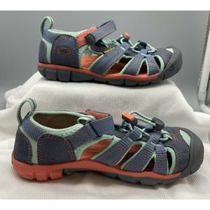Keen Little Kids' Size 12 Seacamp II Sandals Water Shoes Blue (K)